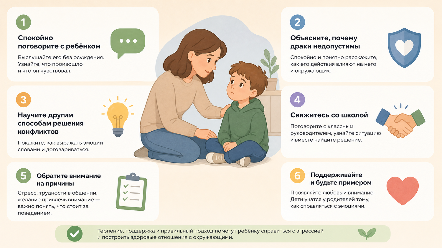 Что делать, если ребёнок дерётся в школе