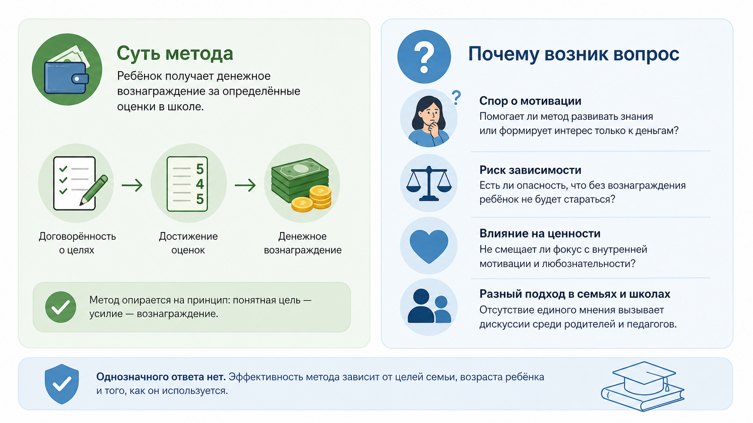Можно ли платить ребёнку за учёбу