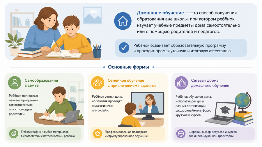 Что такое домашнее обучение и его основные формы