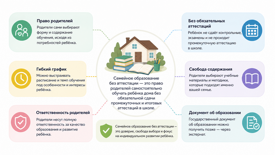 Что означает семейное образование без аттестации