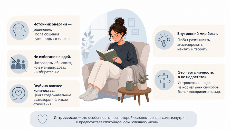 Интроверсия простыми словами: суть понятия