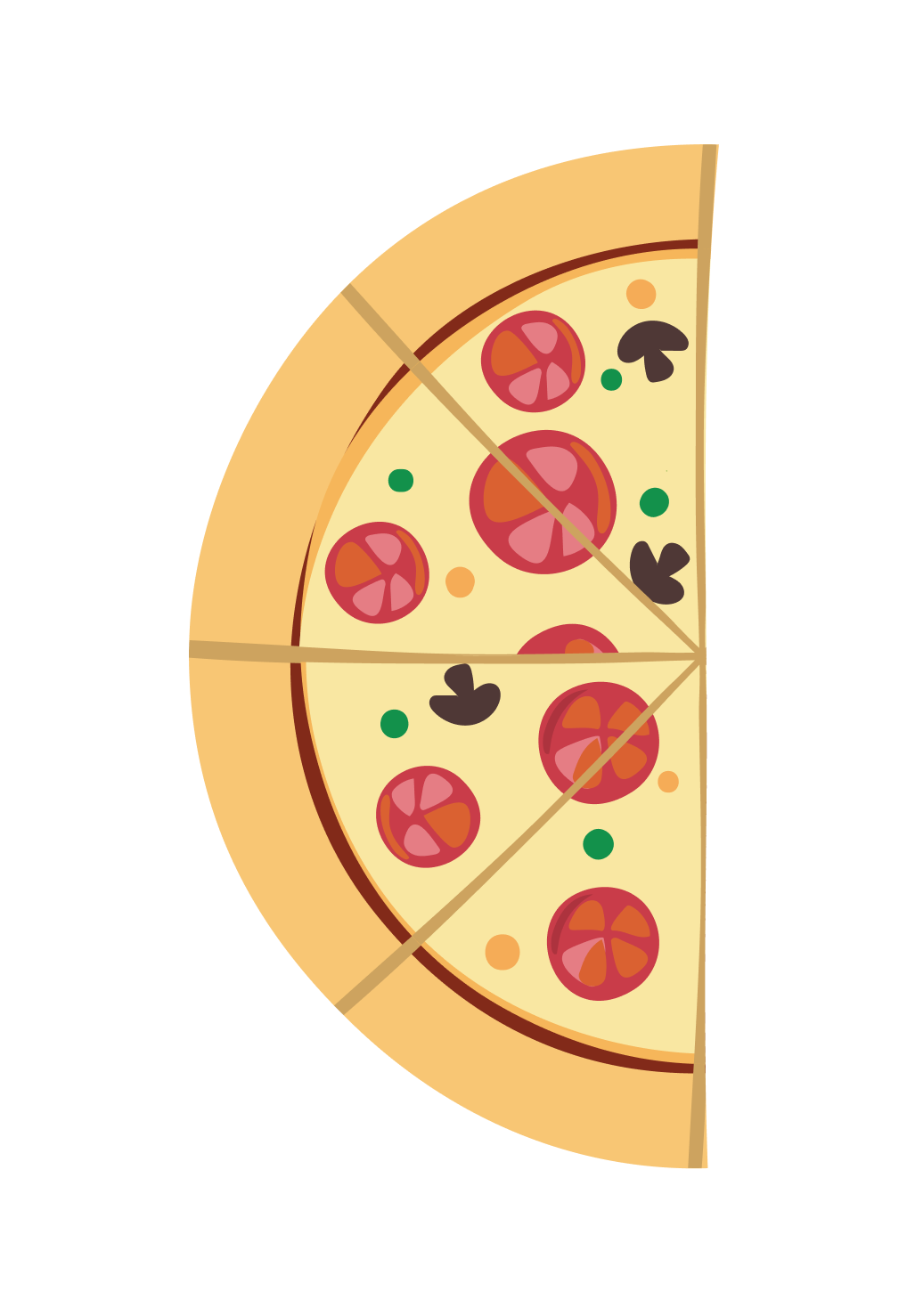 Пропорция на примере пиццы 2