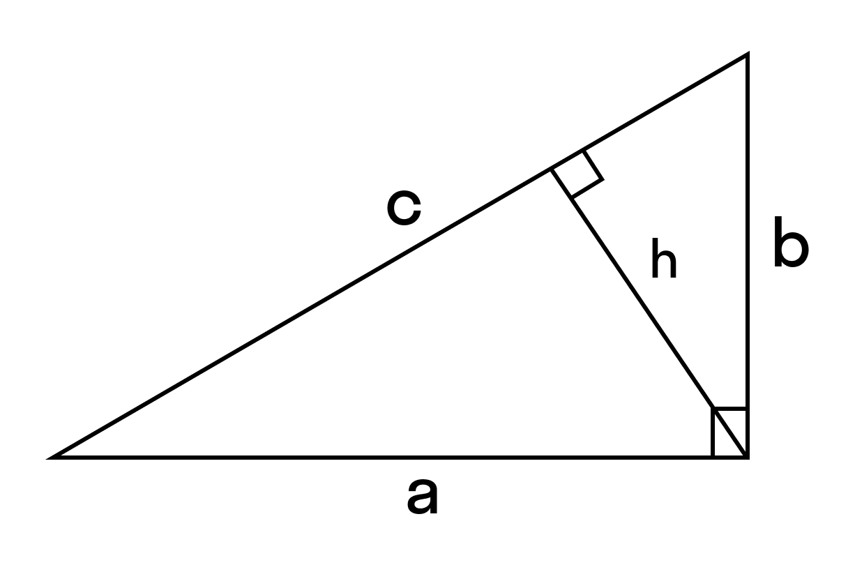 найти площадь прямоугольного треугольника через гипотенузу