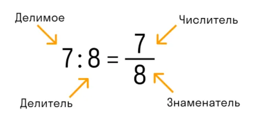 из чего состоит дробь