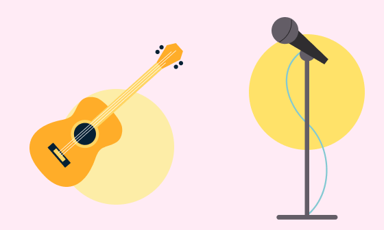 Гитара и микрофон