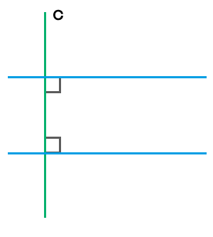 Четвертое свойство параллельных прямых