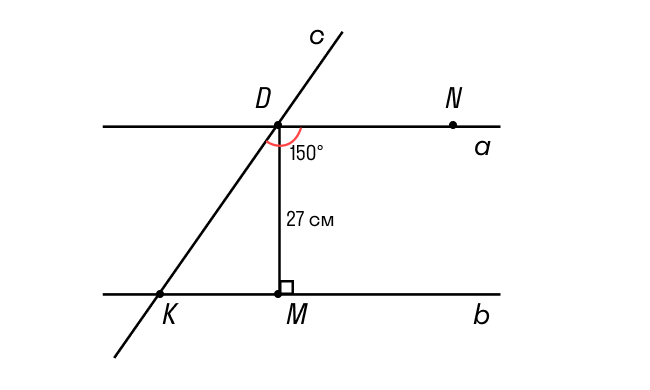 Задачи на параллельность прямых, рисунок 2