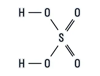 Структурная формула серной кислоты