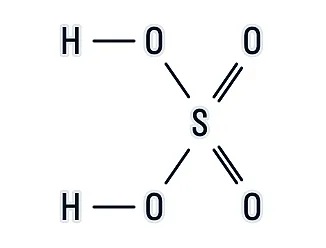 Структурная формула серной кислоты
