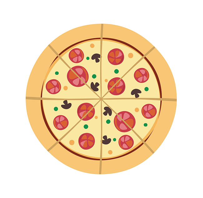 Пропорция на примере пиццы