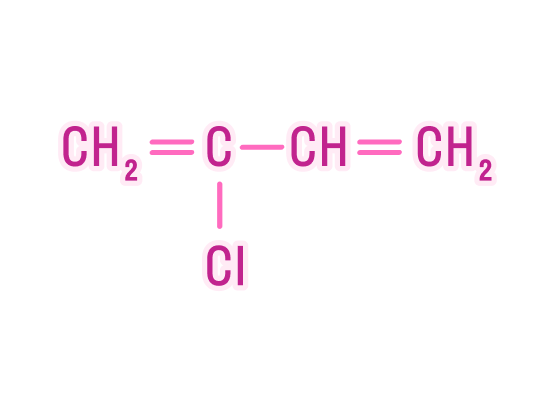 Структурная формула хлоропрена