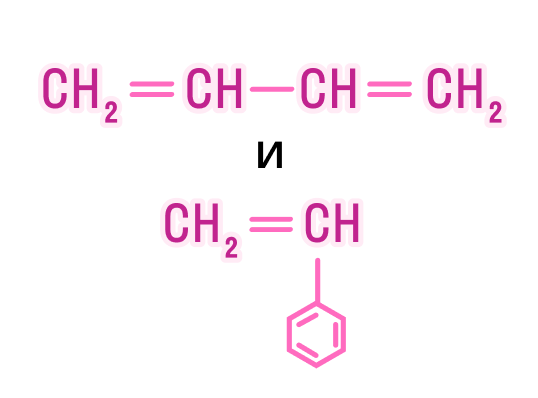 Структурная формула винилбензола