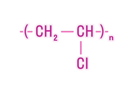 Структурная формула поливинилхлорида