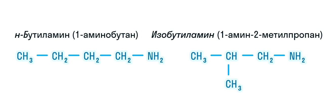 Изомерия аминов, рисунок 1