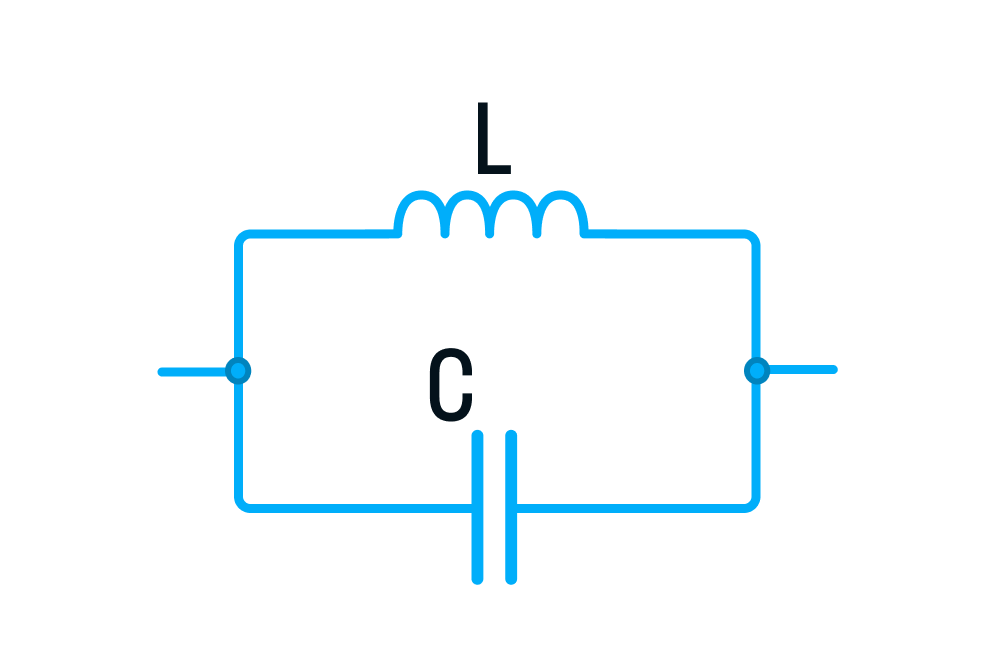 Колебательный контур, схема параллельного соединения