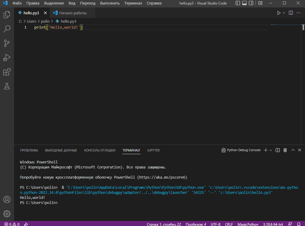 Установка Visual Studio Code. Рисунок 8