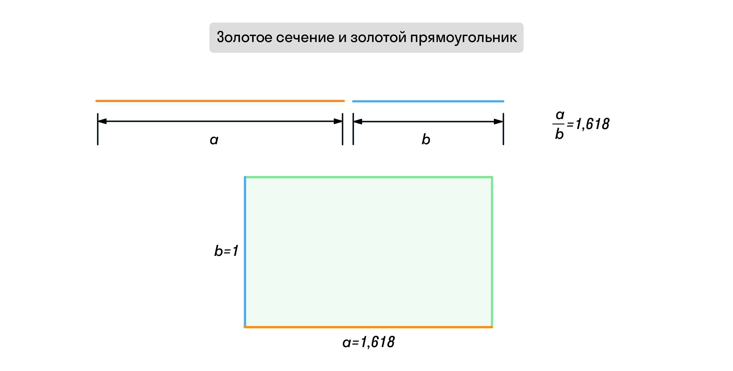 Золотое сечение и золотой прямоугольник