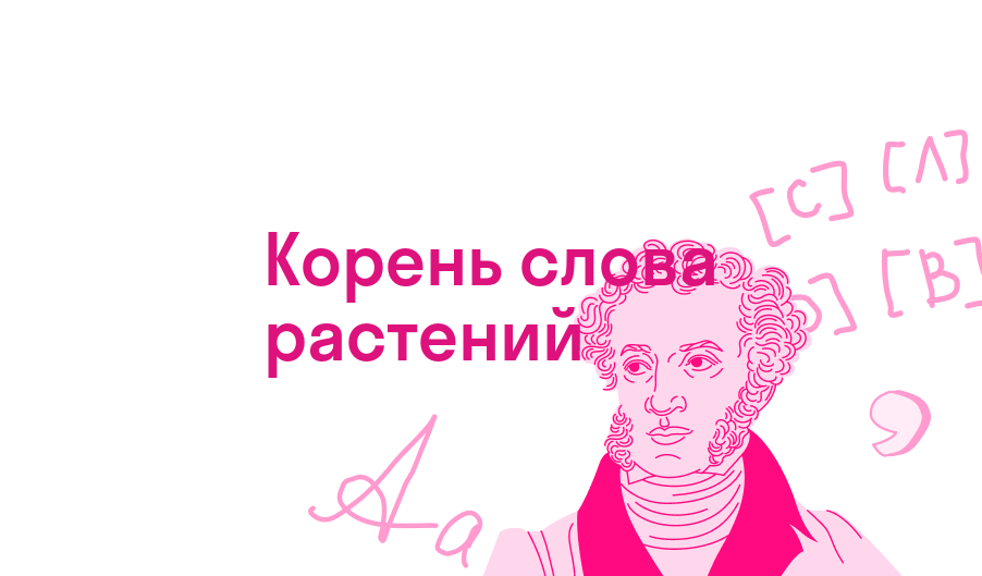 Корень слова растений