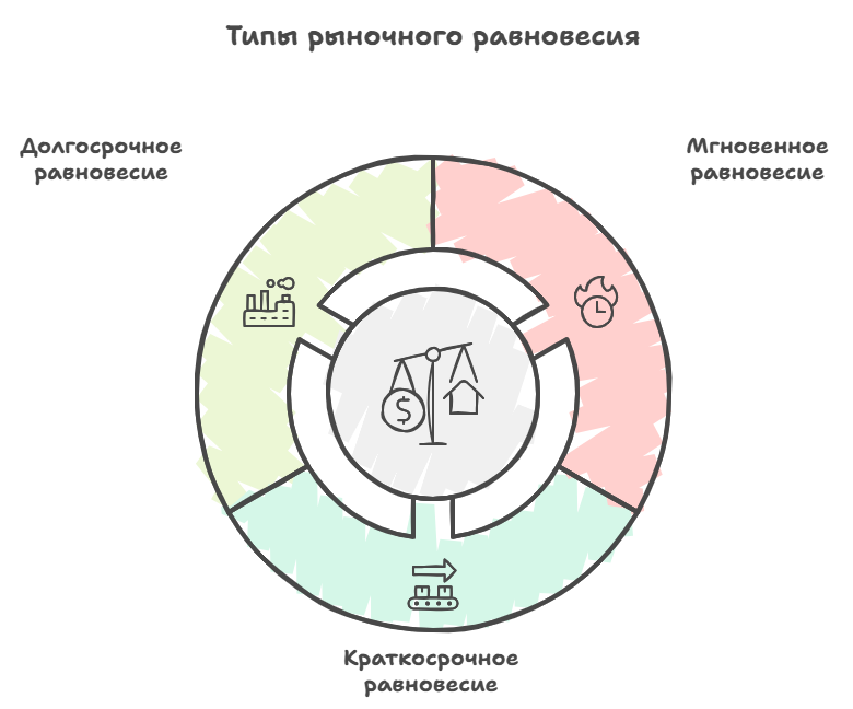 Что такое рыночное равновесие спроса и предложения