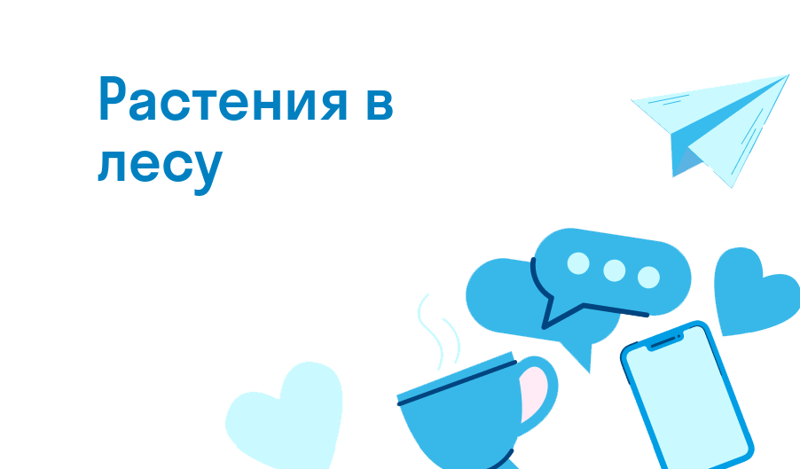 растения в лесу